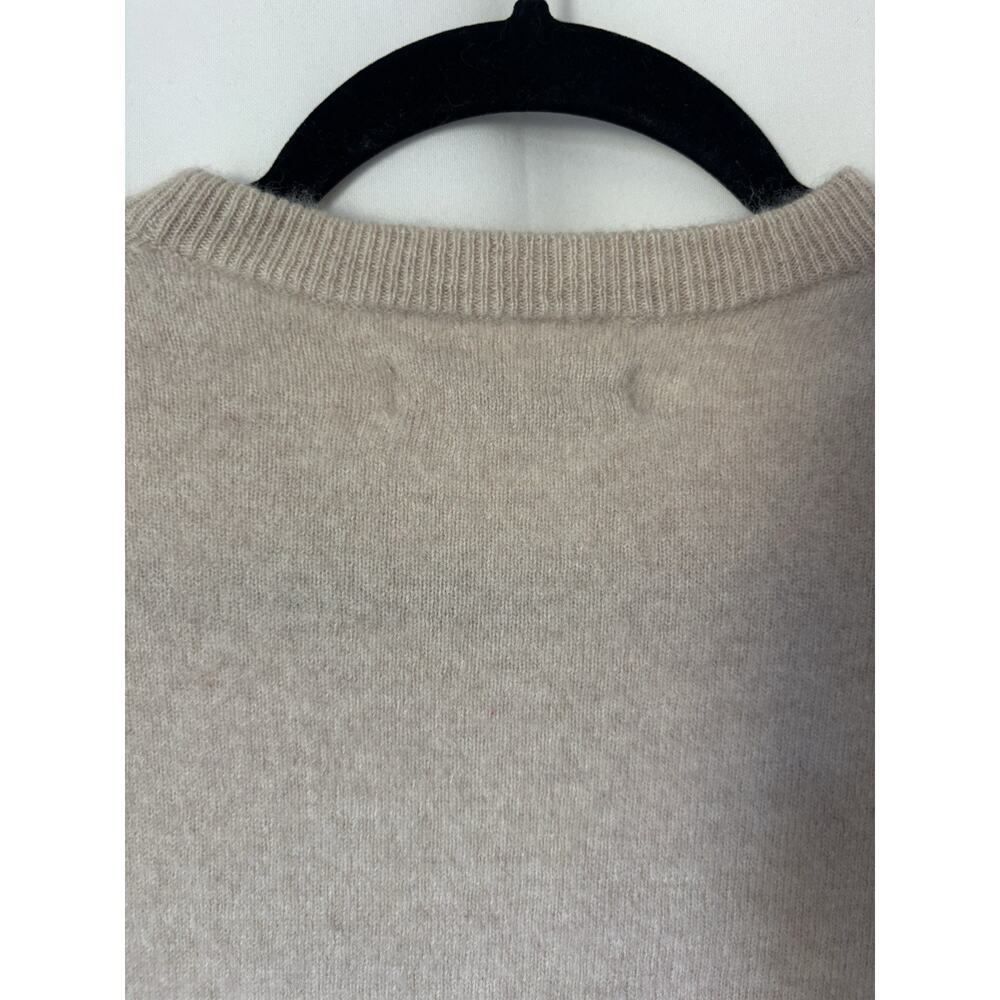 Everlane Sweater Medium Beige Crew Neck Cashmere Blend Womens - Picture 6 of 6